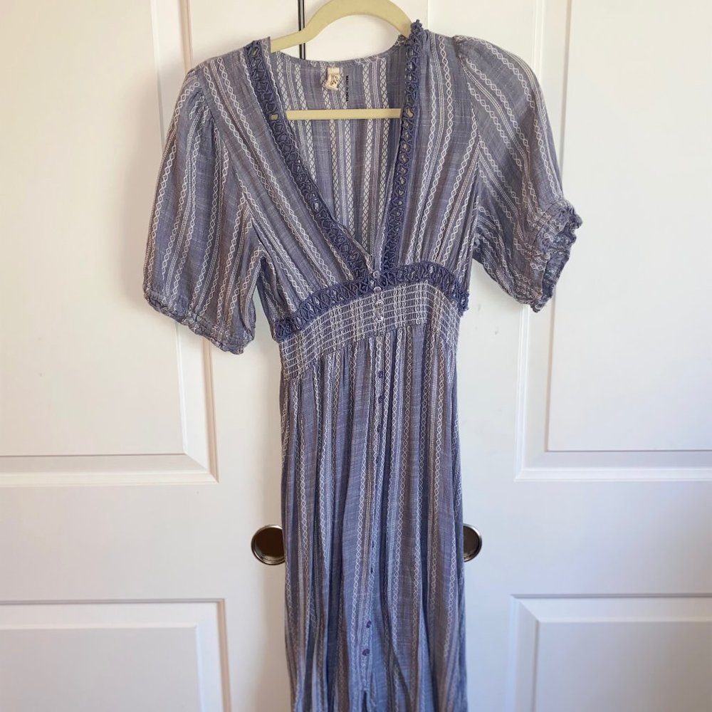 Elan Long Light Blue Dress Size Small